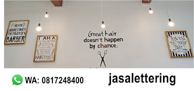 hiasan barbershop, jasa desain cafe, jasa lettering dinding, jasa lukis dinding, Pesanan 3 hiasan papan Lettering untuk Jodis barbershop di Tegl , Jawa Tengah