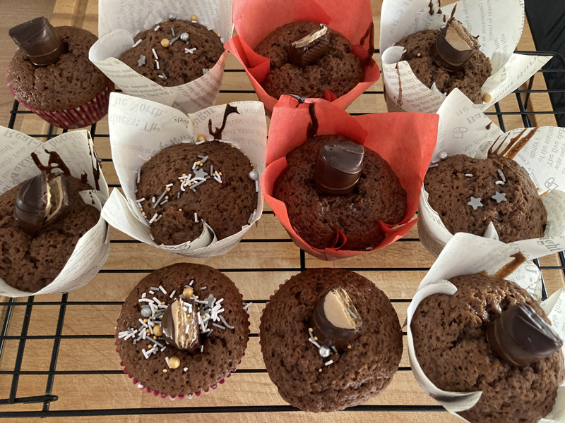 Receta muffins chocolate niños