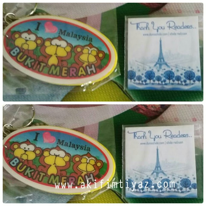 Keychain Dan Fridge Magnet Daripada Blogger Shida Radzuan 