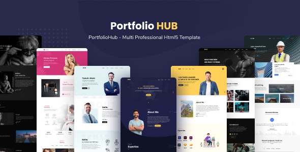 Modern Design Multi Professional Portfolio Template 