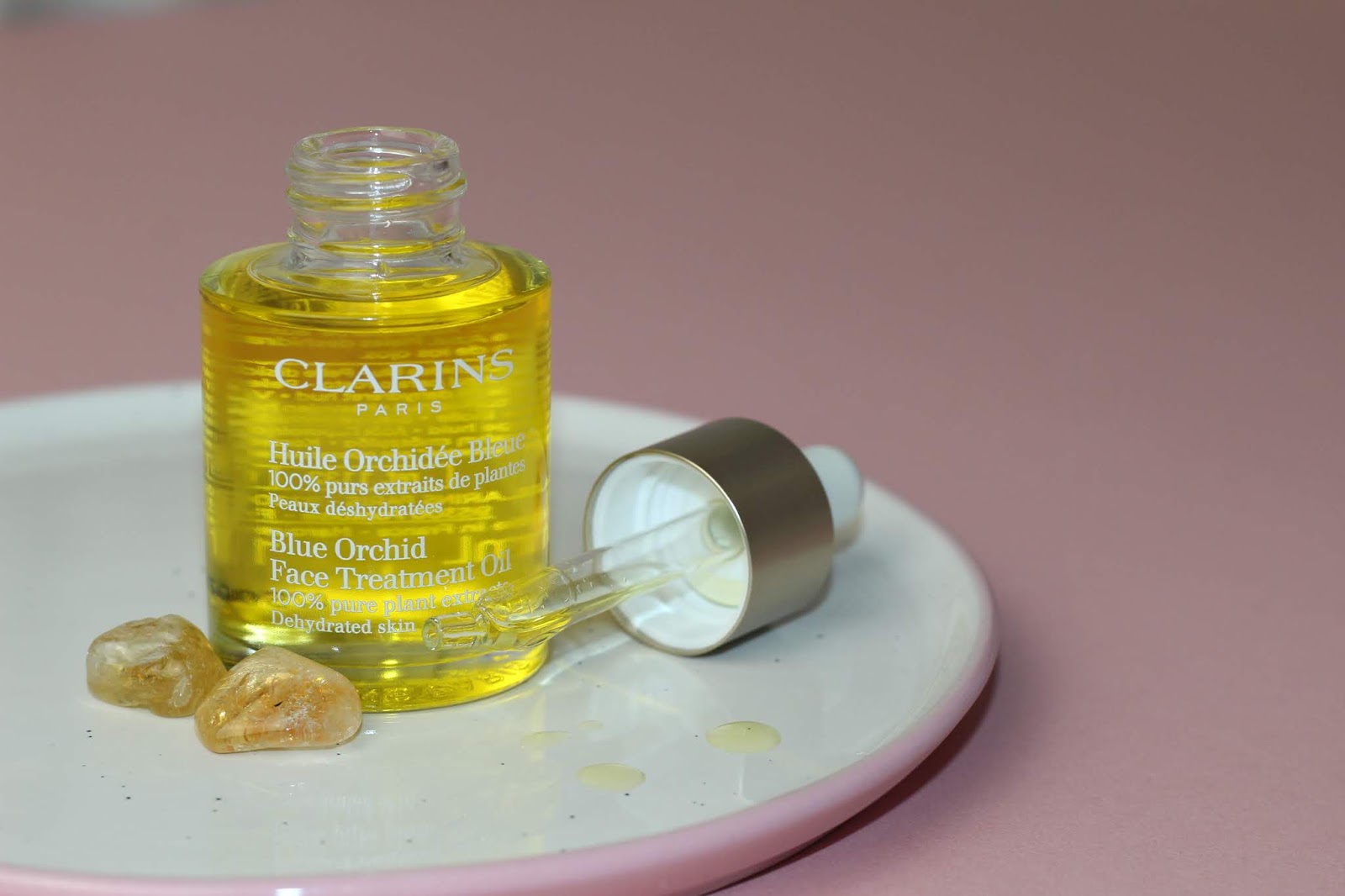 Clarins Blue Orchid Face Treatment Oil Review and Photos