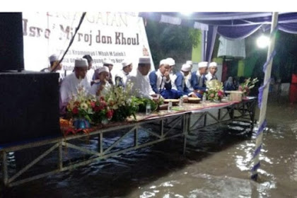 Meski Dilanda Banjir, Warga Pasuruan Tetap Semangat Bersholawat