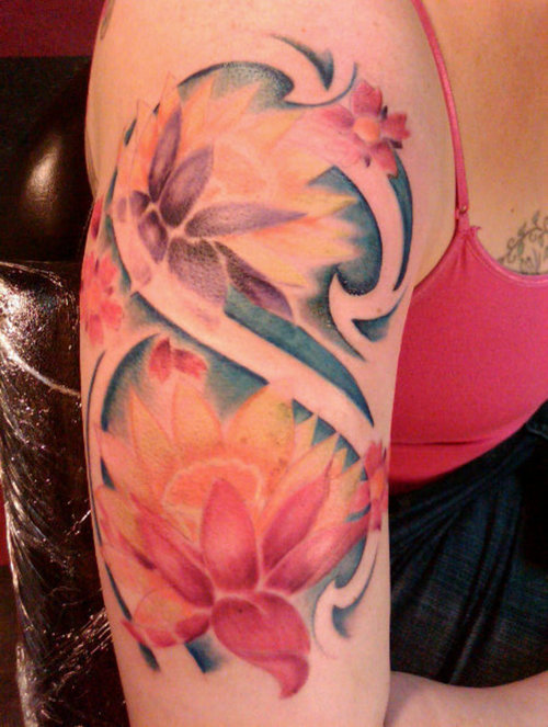 lotus tattoo designs on arm