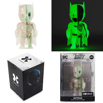 Kidrobot Exclusive Glow in the Dark Batman XXRAY DC Comics Vinyl Figure by Jason Freeny & Mighty Jaxx