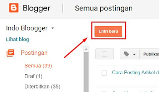 Cara Posting Artikel di Blog