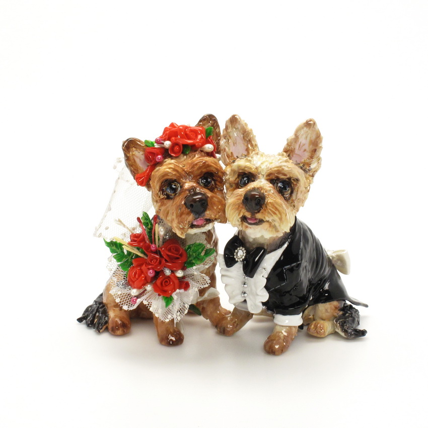  Yorkshire  Terrier Gifts Yorkie  Lover Wedding  Cake  Topper  