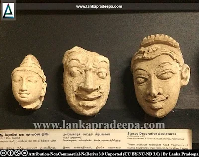 Stucco decorative sculptures from Lankatilaka Image House