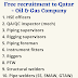 Free recruitment to Qatar - Oil & Gas Company