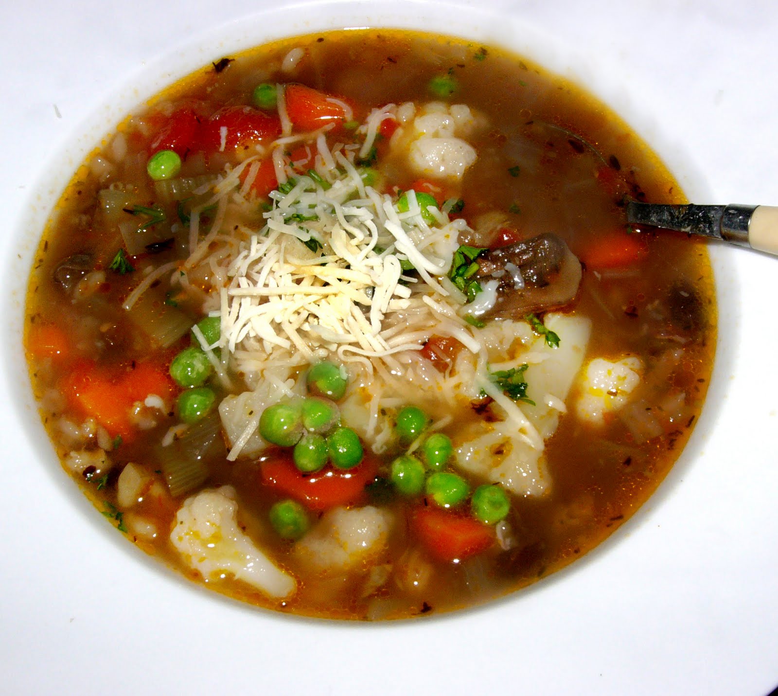 batch of Italian Vegetable Beef Soup (a slow cooker recipe),
