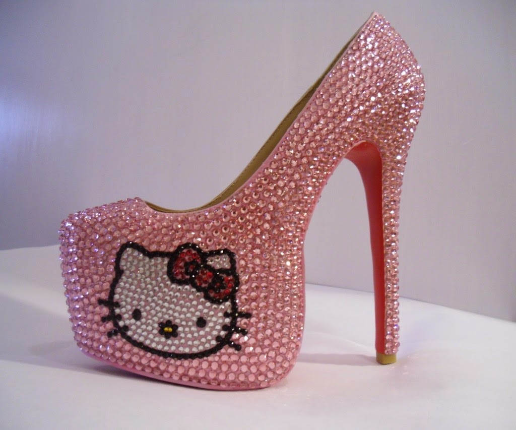 Cute Hello  Kitty  High  Heels  Shoes  For Girls dashingamrit