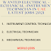  WANTED ELECTRICAL -MECHANICAL -INSTRUMENT -TECHNICIAN LATEST JOBS 2021