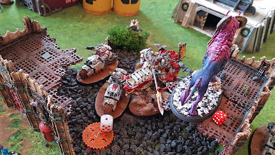 Warhammer battle report - Warhammer 40k - 9th Edition - White Scars vs Tzeentch Daemons - 2000pts - Tempest of War