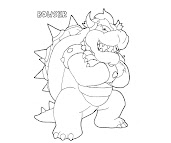 #8 Bowser Coloring Page