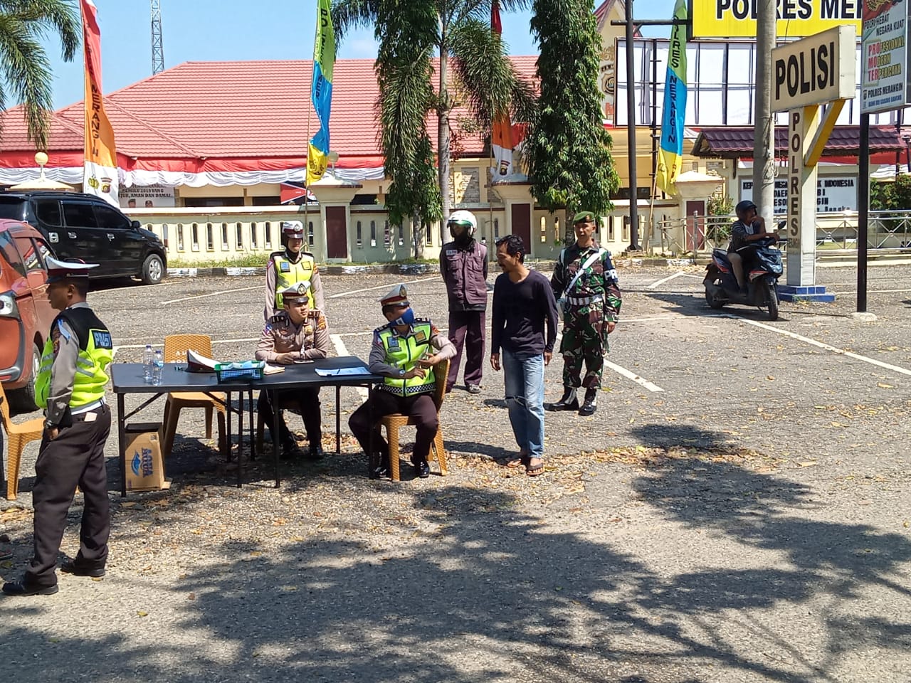 Kodim 0420/Sarko  dilibatkan dalam operasi Patuh Kepolisian Tahun 2019