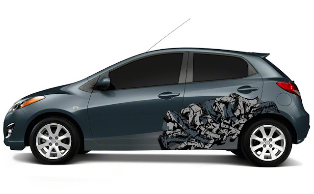  gambar modifikatin mazda2 Mazda 2 With a Modification of the Airbrush Color 2011 Mazda2 Wallpaper