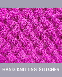 Learn Basket Weave Cable Pattern with our easy to follow instructions at HandKnittingStitches.com