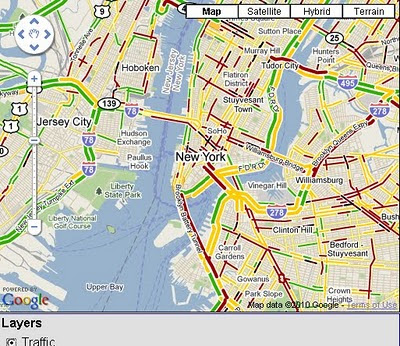 Traffic overlay Google Maps API v3