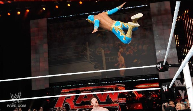 sin cara wwe debut. sin cara mask off. WWE RAW