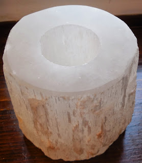 Selenite candle