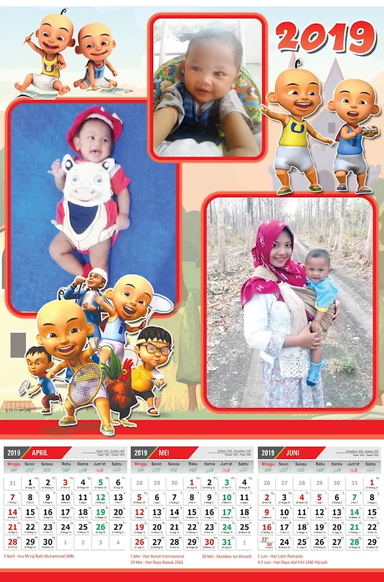 kalender upin ipin 2