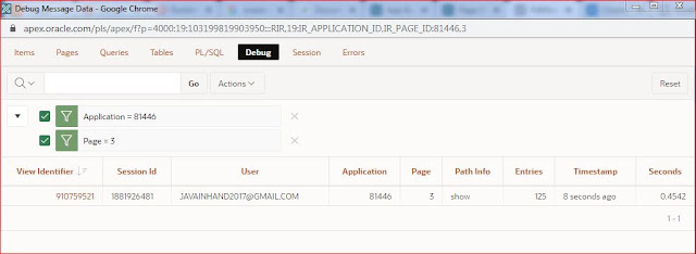 Oracle APEX Tutorial - Runtime Developer Toolbar in Oracle APEX