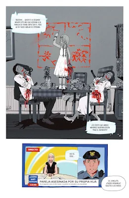 Ilustración de Hack/Slash: Vuelta al cole, cómic de terror juvenil de Zoe Thorogood