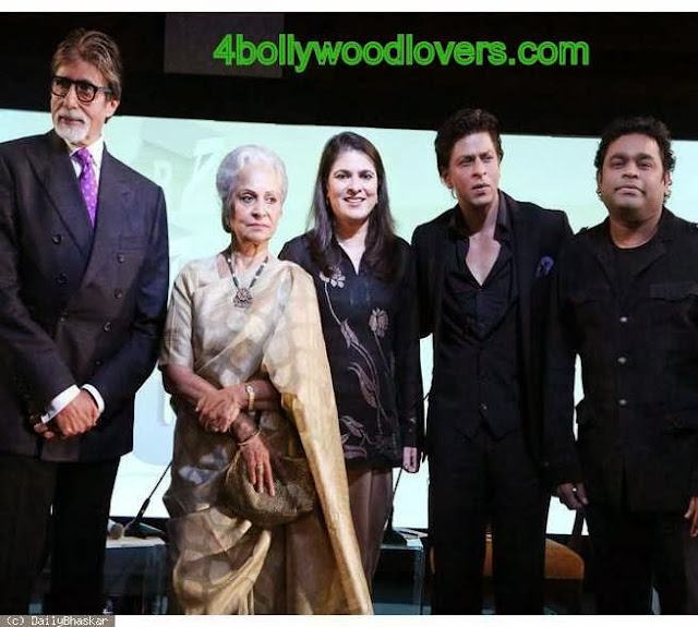  Shah Rukh Khan with Amitabh Bachchan and Waheeda Rehman