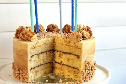 Toffee Butterscotch Bourbon Cake