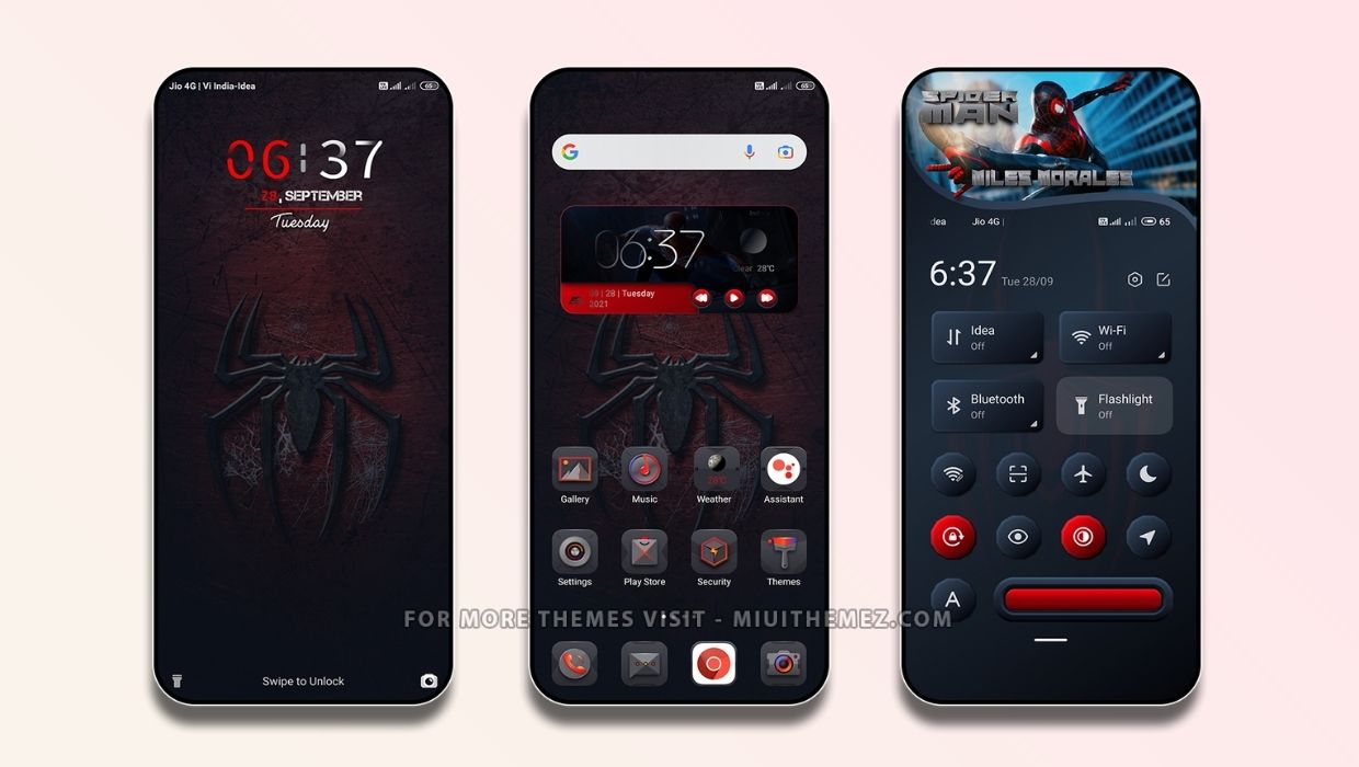 Miles Spiderman MIUI Theme