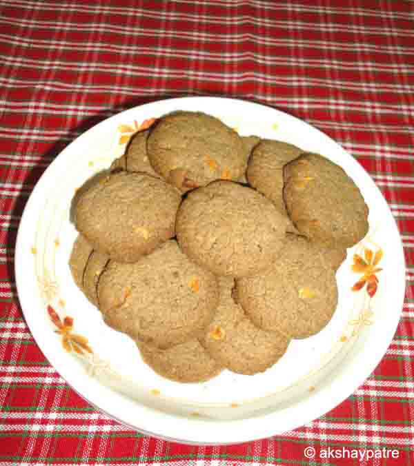 Jowar raagi badam cookies ready to serve