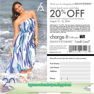 Free Printable Ashley Stewart Coupons