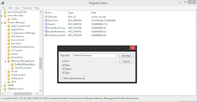 Prefetch Parameters,Prefetch,Registry Editor