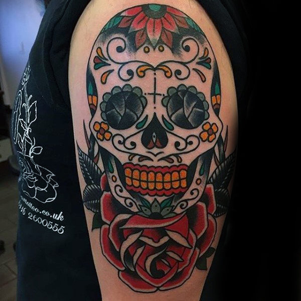 tatuagem-caveira-mexicana