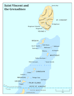 聖文森本島及其周圍的聖文森格瑞丁群島