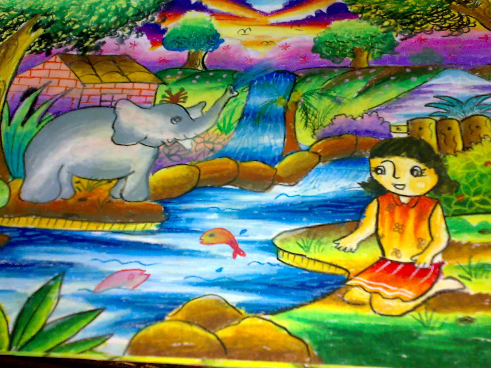  Gambar  Goresan Crayon Bumi Detha Arya Tifada Official Site 