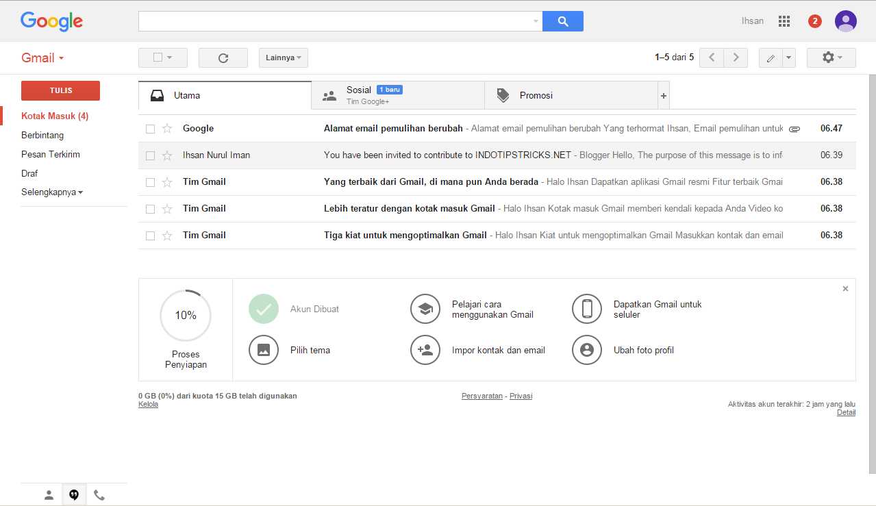 Gmail kotak masuk