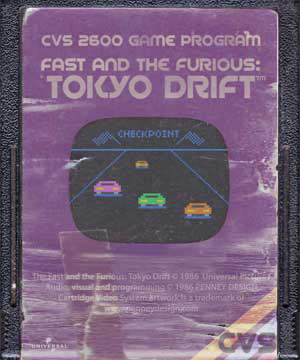Cartucho de Atari - Velozes e Furiosos