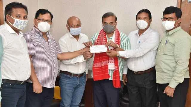 BPF delegation donated Rs 25 lakh to the Chief Minister's Relief Fund