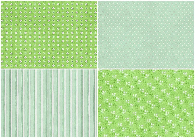 Papers in Green of the Easter Cuties Clip Art.