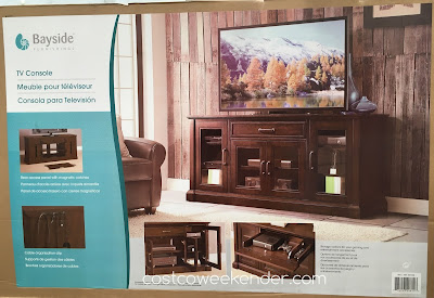 Costco 947730 - Bayside Furnishings Brockport TV Console: stylish, practical, and great for any living room