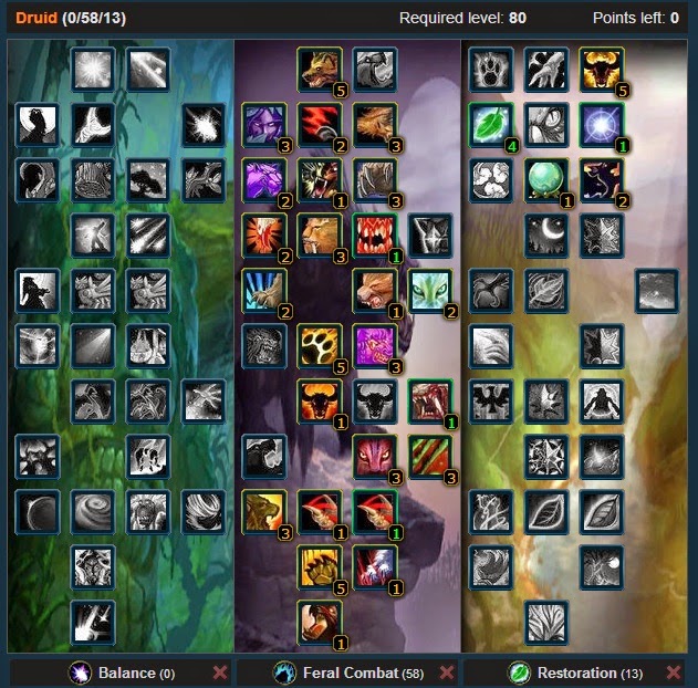 PVP FERAL DRUID TALENT GUIDE