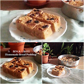 Bingka Roti (Homemade Bread Pudding) Recipe @ treatntrick.blogspot.com