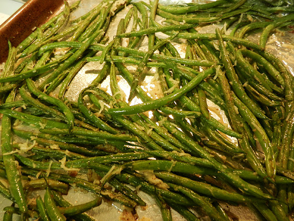 Diva In The Kitchen: Roasted Parmesan Green Beans