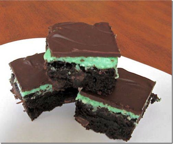 irish-mint-brownies