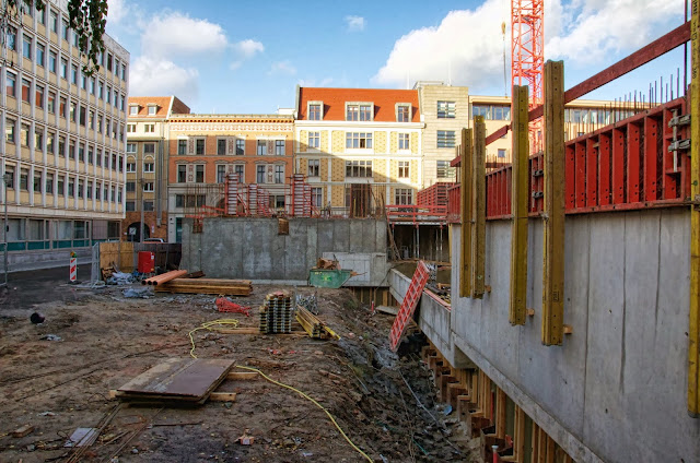 Baustelle Lux Mitte, Neustädtische Kirchstraße / Mittelstraße, 10117 Berlin, 06.11.2013