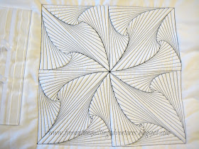 free motion quilting a zentangle