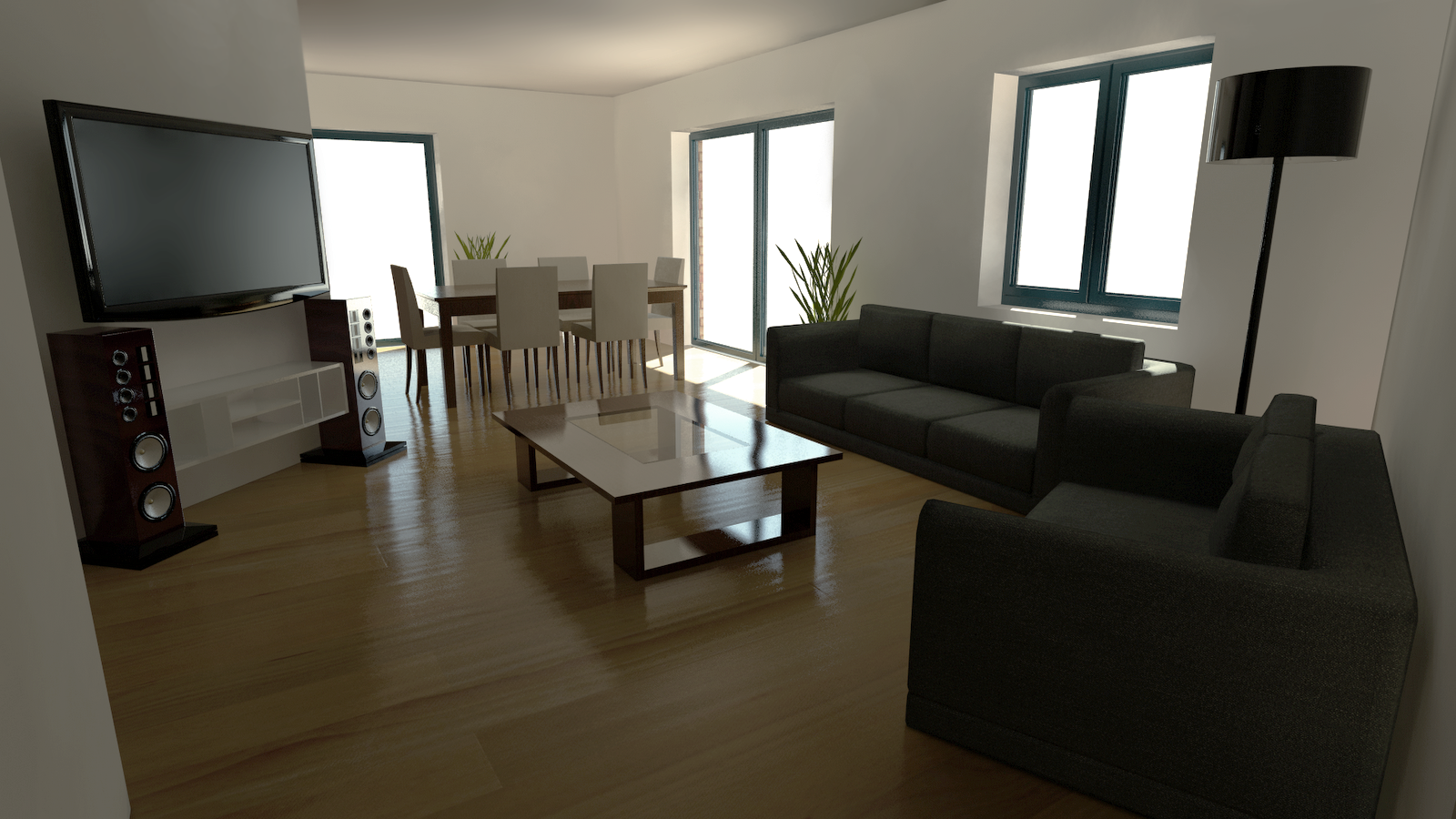 3D: 2010  WIP  Test d'architecture avec 3Ds Max (rendu avec Mental 