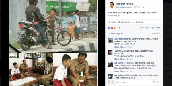 Aksi Bocah Hadang Motor di Trotoar Bikin Ridwan Kamil Kagum