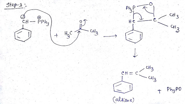 Wittig reaction with Ylide and acotone