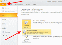 Set up POP3 account in Outlook 2010